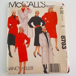 Vintage McCall's Sewing Pattern 8783 Miss Ex-Small Nancy Heller